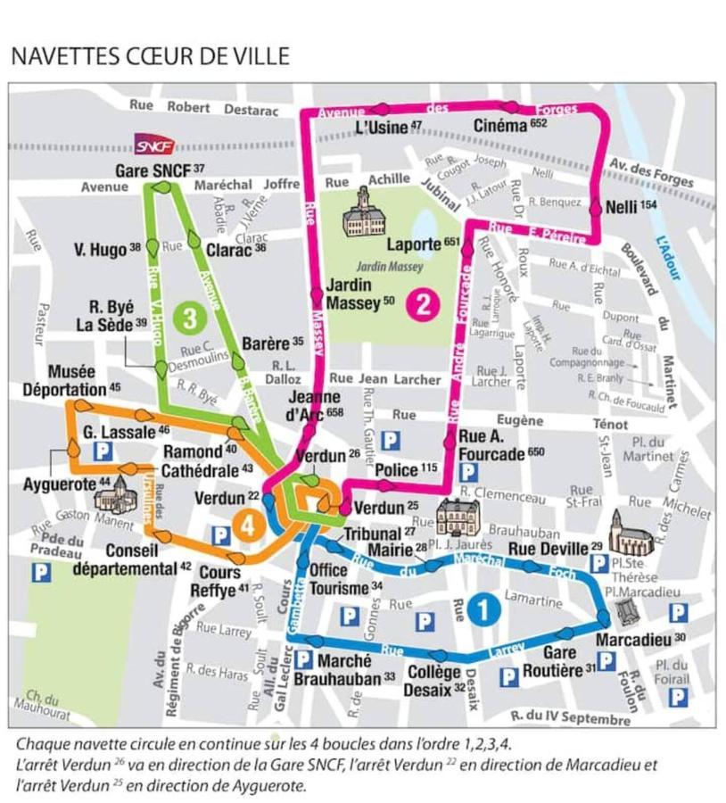 La Dolce Vita -T2 52m2- dernier étage- terrasse-parking-WIFI FIBRE Lejlighed Tarbes Eksteriør billede